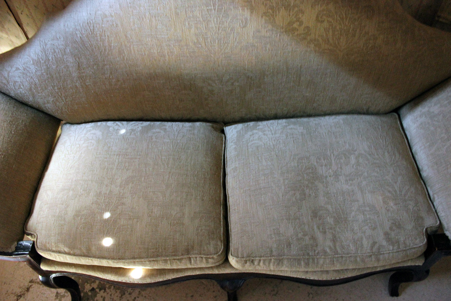 A 19thC Italian Stained Beech Gondola Settee