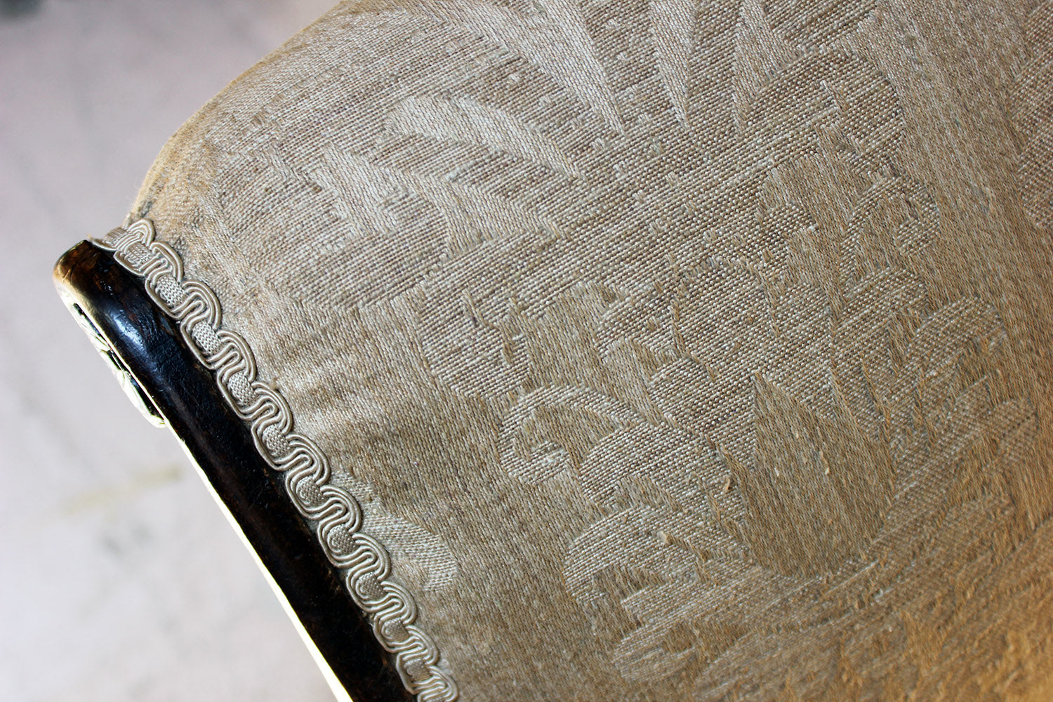 A 19thC Italian Stained Beech Gondola Settee