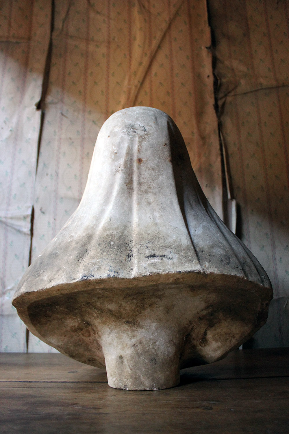 A 19thC Italian Carved Marble Bust of a Nun
