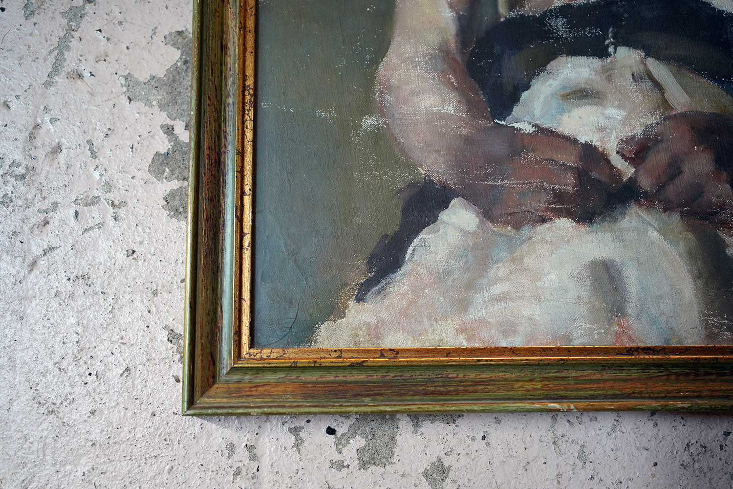 A c.1900 Italian Tempera on Canvas Study of An Elderly Gentleman