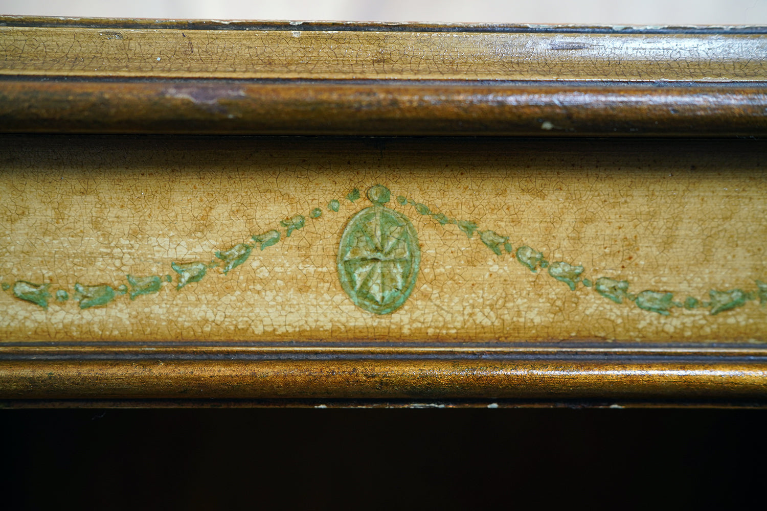 A Early/Mid 20thC Italian Painted Pine Neoclassical Revival Pedestal Cabinet
