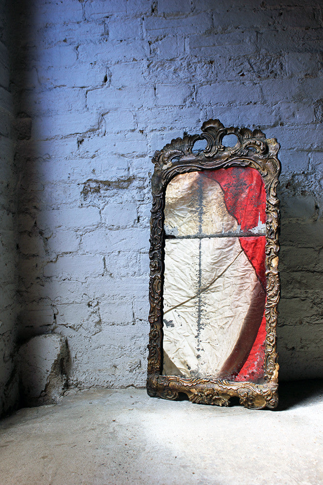 A Beautiful Mid-18thC Italian Giltwood Pier-Glass Mirror c.1750-60