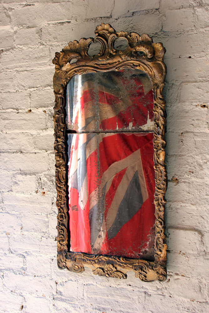 A Beautiful Mid-18thC Italian Giltwood Pier-Glass Mirror c.1750-60