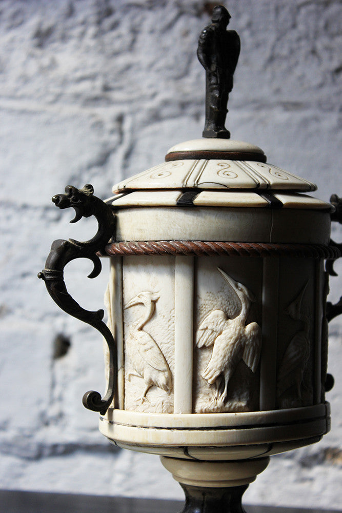 A Beautiful 19thC North Italian Ornamental Cup and Cover c.1860