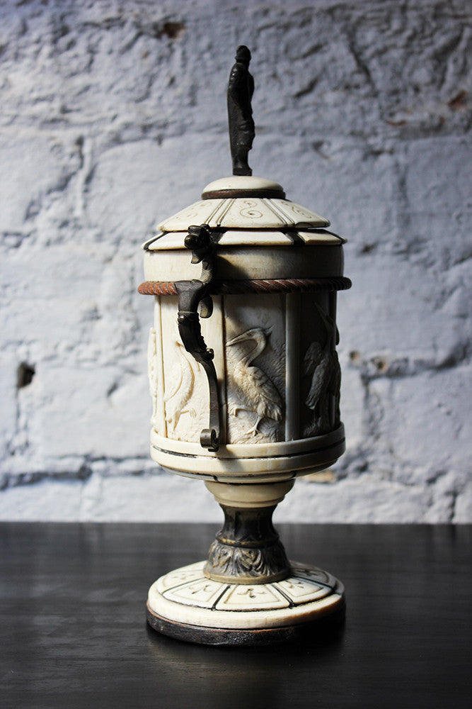 A Beautiful 19thC North Italian Ornamental Cup and Cover c.1860