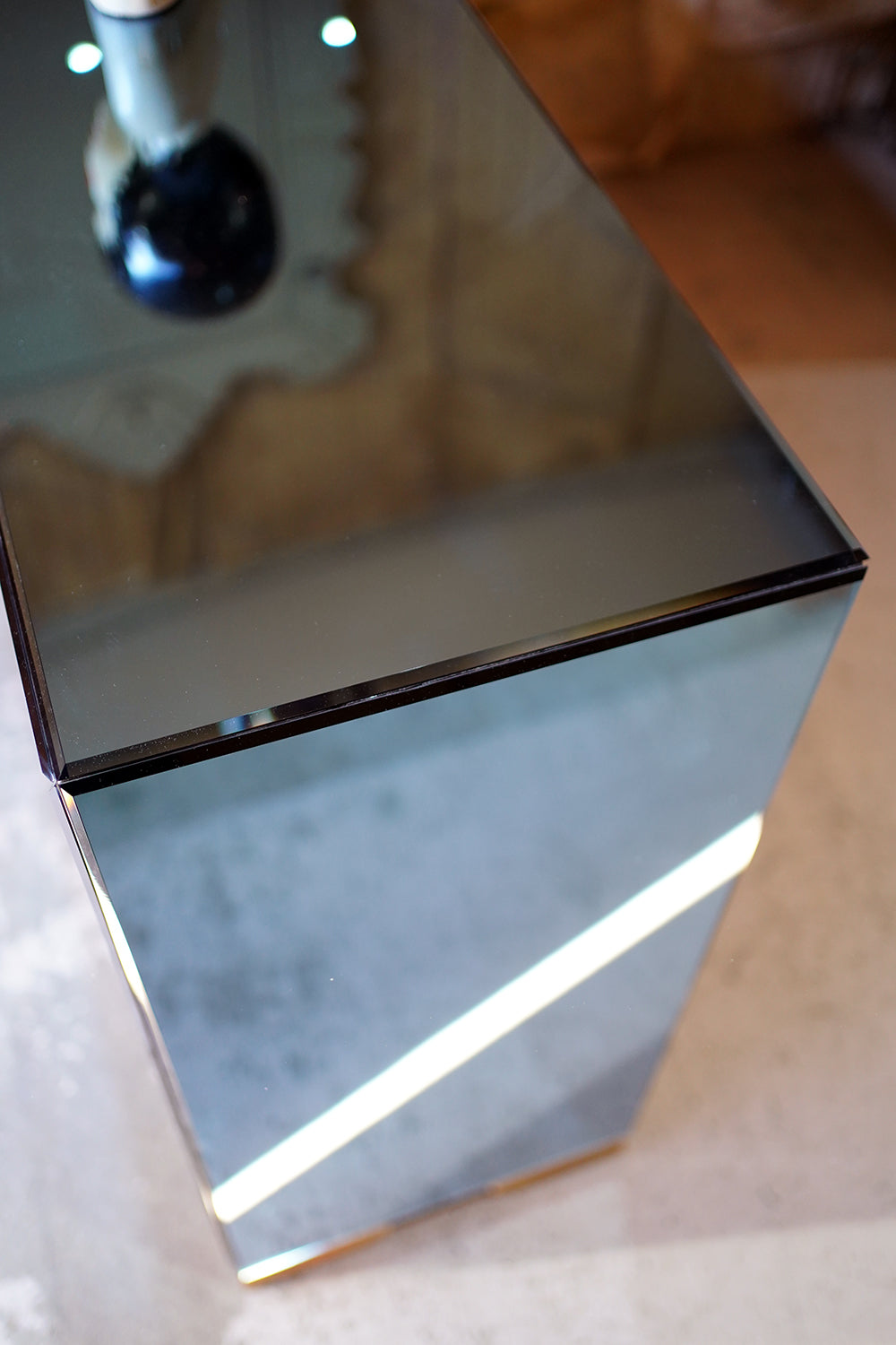 A French Blue Mirrored Sideboard by Maison Jansen, Paris c.1940