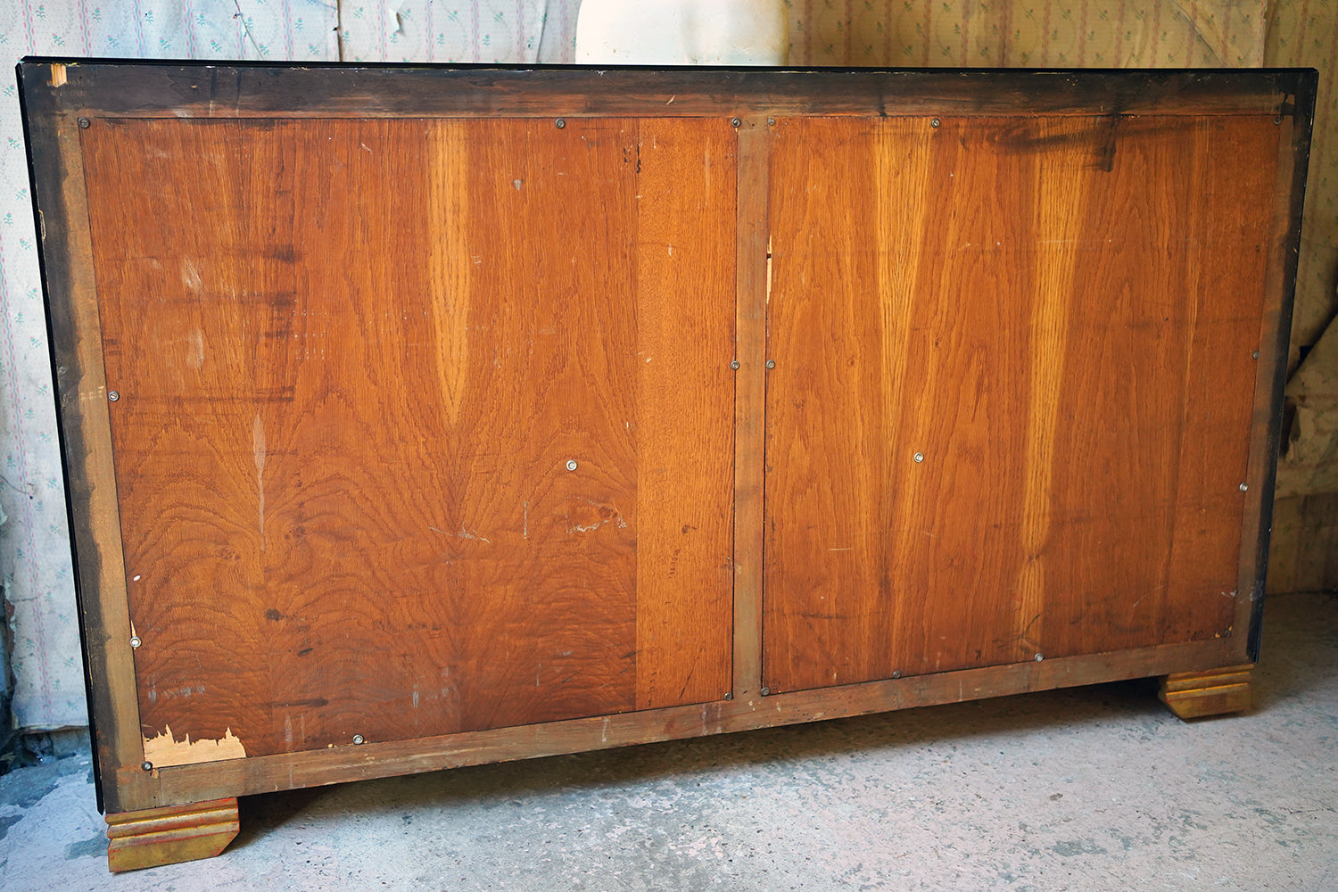 A French Blue Mirrored Sideboard by Maison Jansen, Paris c.1940