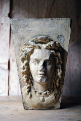 A Buff Terracotta Keystone in the Form of a Maiden by George Jennings c.1870