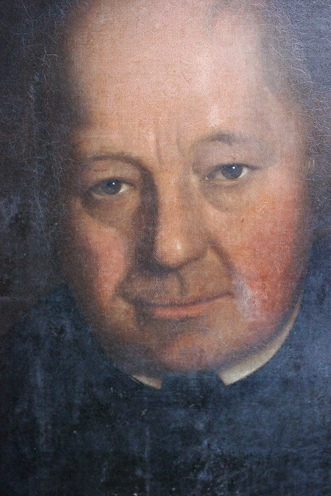 A Good Mid 19thC British School Oil on Canvas Portrait of a Gentleman