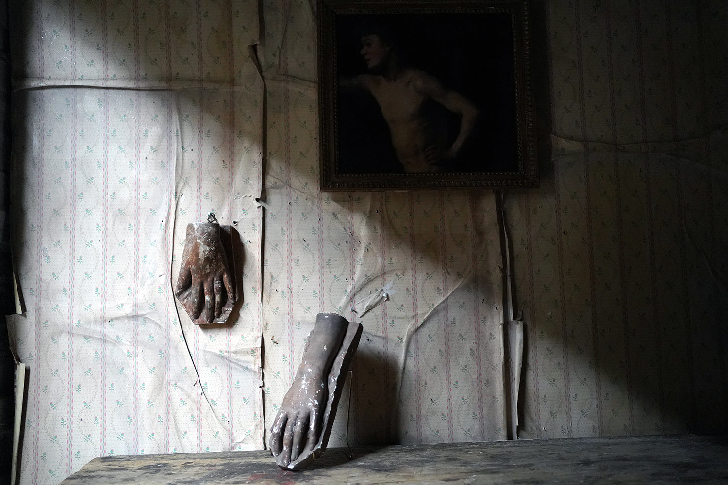 A French Plaster Maquette of a Ladies Hand Dated to 1887