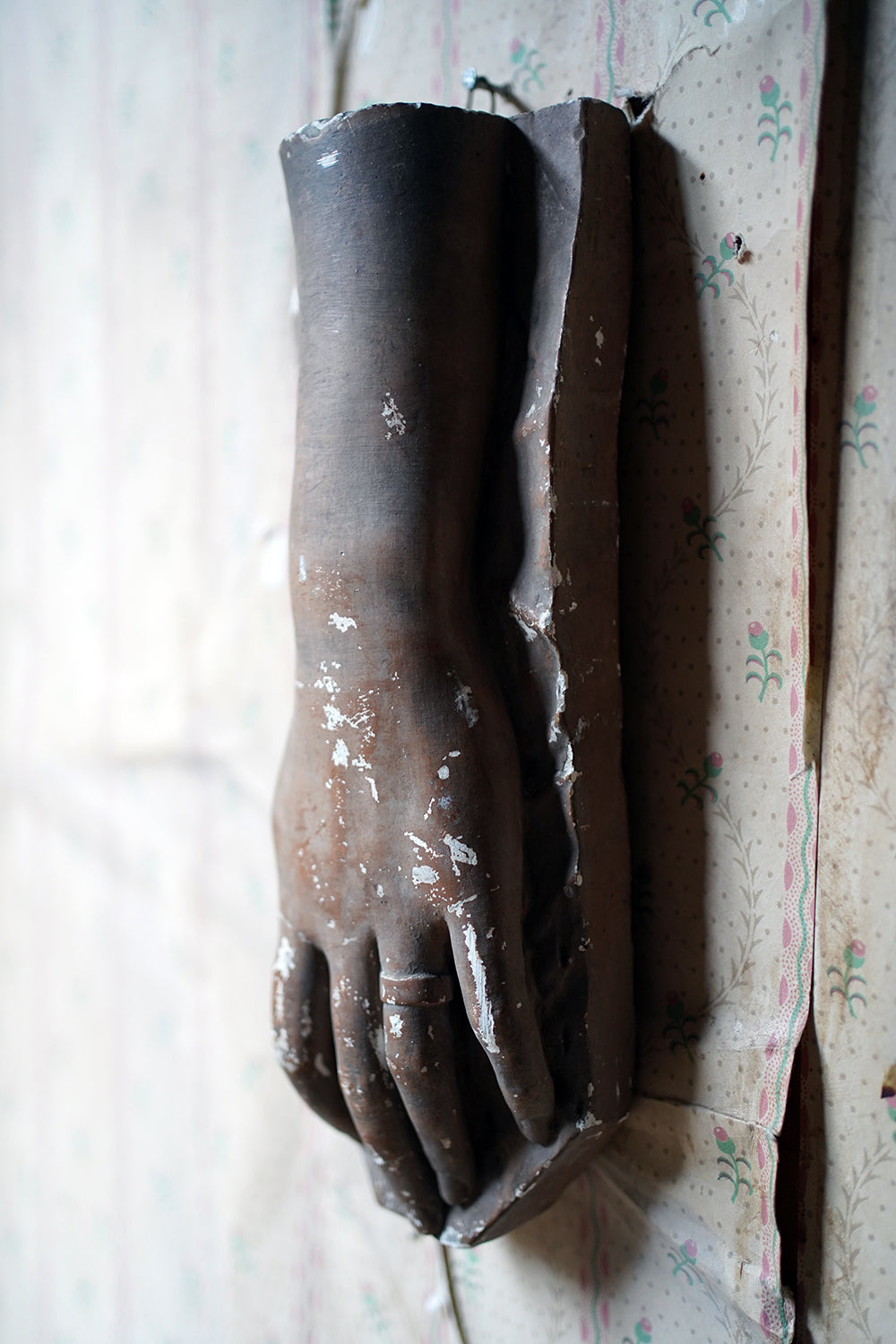 A French Plaster Maquette of a Ladies Hand Dated to 1887