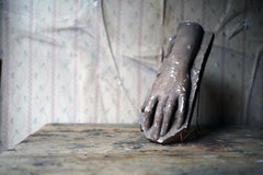A French Plaster Maquette of a Ladies Hand Dated to 1887