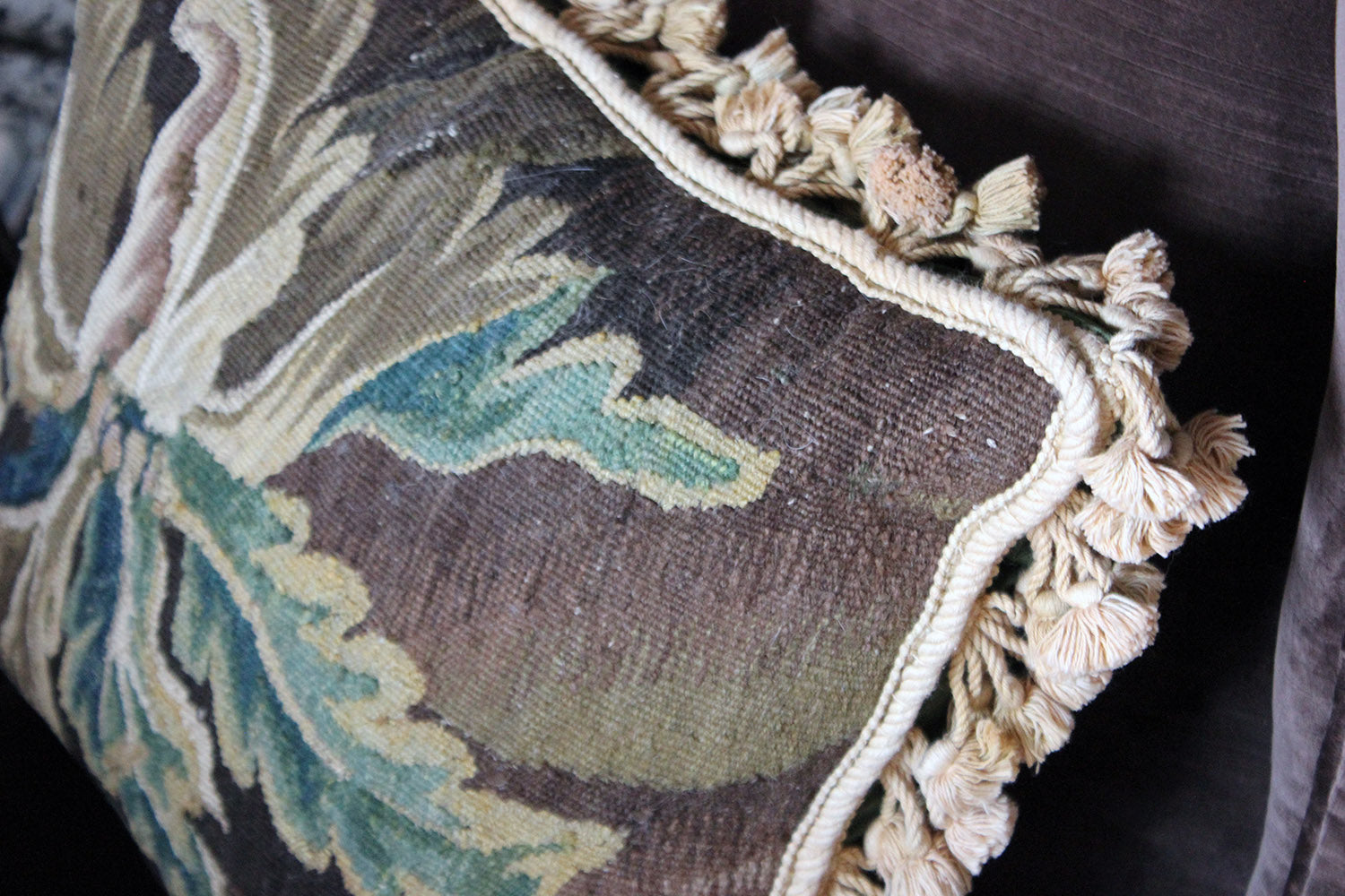 A Fine & Unusual Pair of Queen Anne Style Wingback Armchairs; Ex. Croxton Park House c.1890