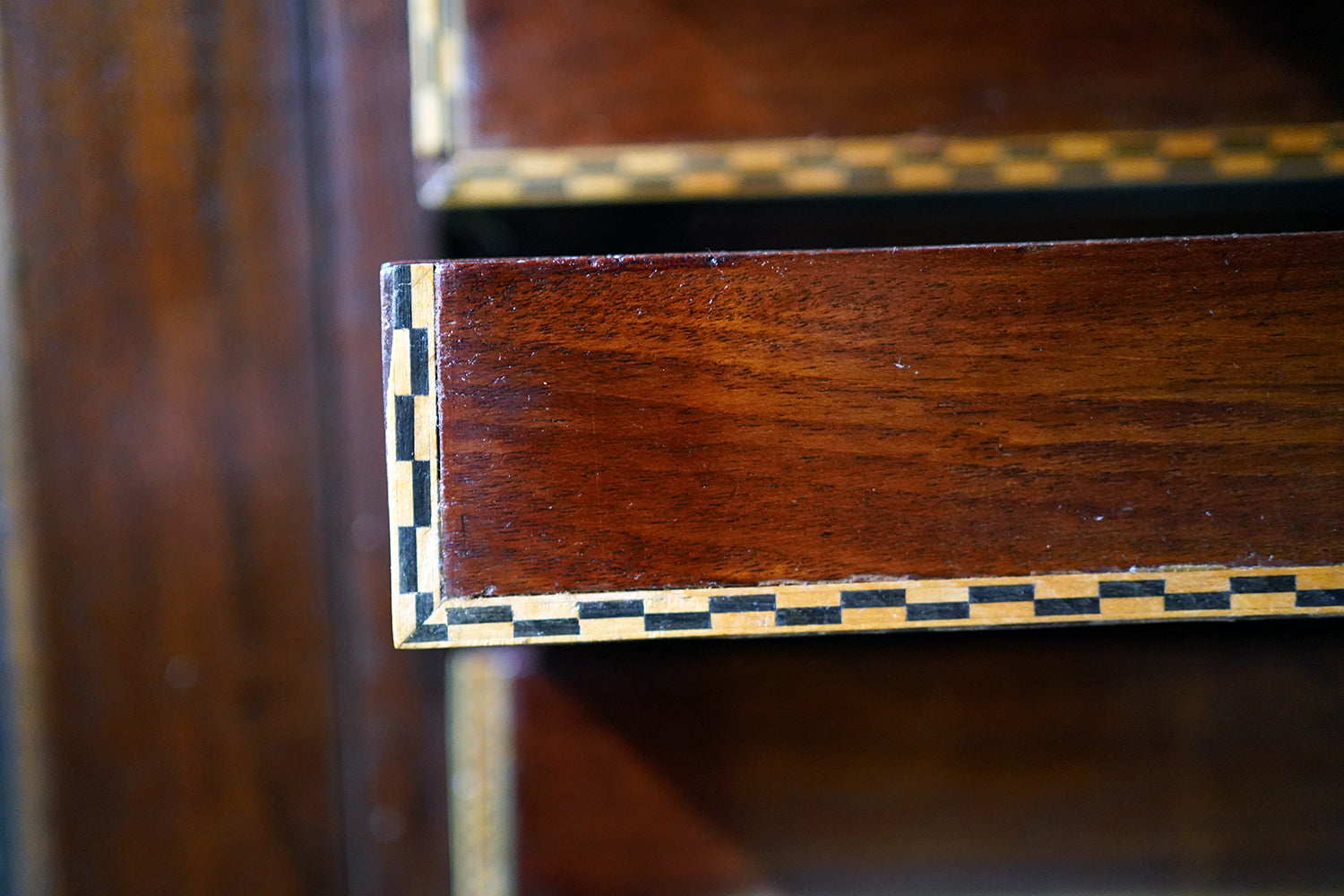 A Fine 24-Drawer Mahogany, Oak & Parquetry Inlaid Lepidopterist's Collector Cabinet c.1870