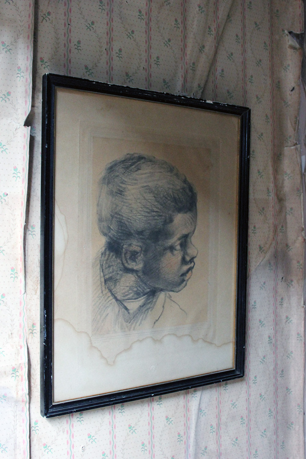 A French School Engraving by Alphonse Leroy after Paolo Veronese; Head of a Black Boy c.1870