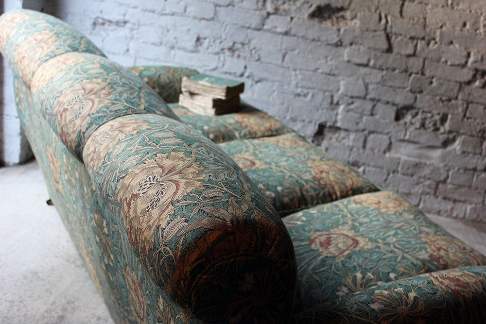 A Beautiful Liberty Fabric Upholstered Edwardian Period Three-Seater Sofa c.1910
