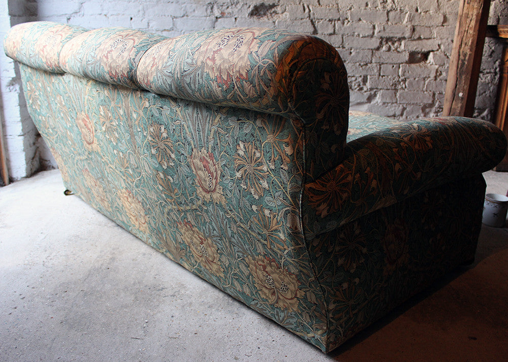 A Beautiful Liberty Fabric Upholstered Edwardian Period Three-Seater Sofa c.1910