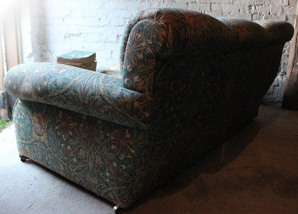 A Beautiful Liberty Fabric Upholstered Edwardian Period Three-Seater Sofa c.1910