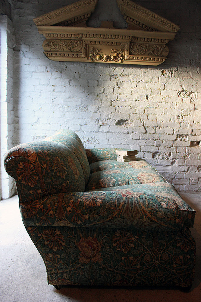 A Beautiful Liberty Fabric Upholstered Edwardian Period Three-Seater Sofa c.1910