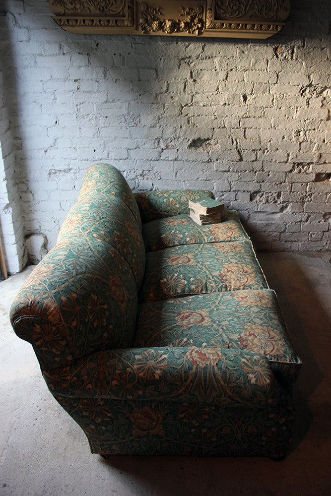 A Beautiful Liberty Fabric Upholstered Edwardian Period Three-Seater Sofa c.1910