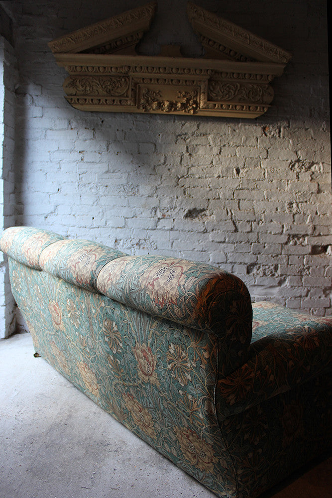 A Beautiful Liberty Fabric Upholstered Edwardian Period Three-Seater Sofa c.1910