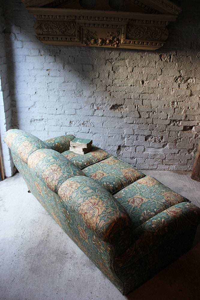 A Beautiful Liberty Fabric Upholstered Edwardian Period Three-Seater Sofa c.1910