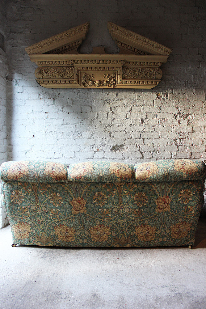 A Beautiful Liberty Fabric Upholstered Edwardian Period Three-Seater Sofa c.1910