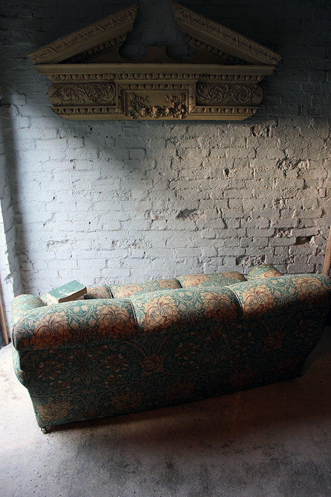 A Beautiful Liberty Fabric Upholstered Edwardian Period Three-Seater Sofa c.1910