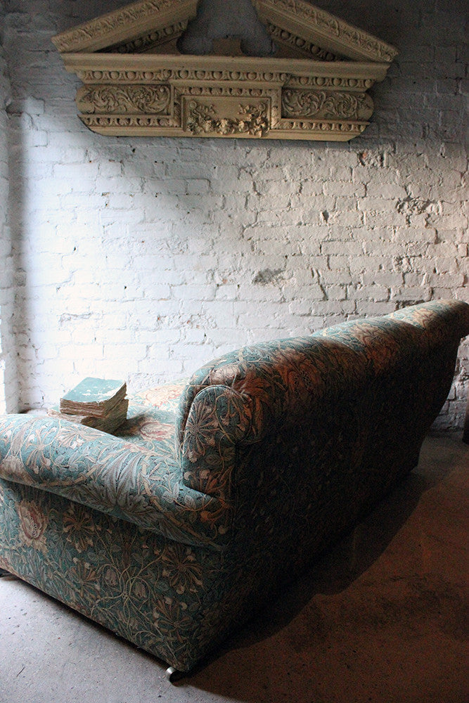 A Beautiful Liberty Fabric Upholstered Edwardian Period Three-Seater Sofa c.1910