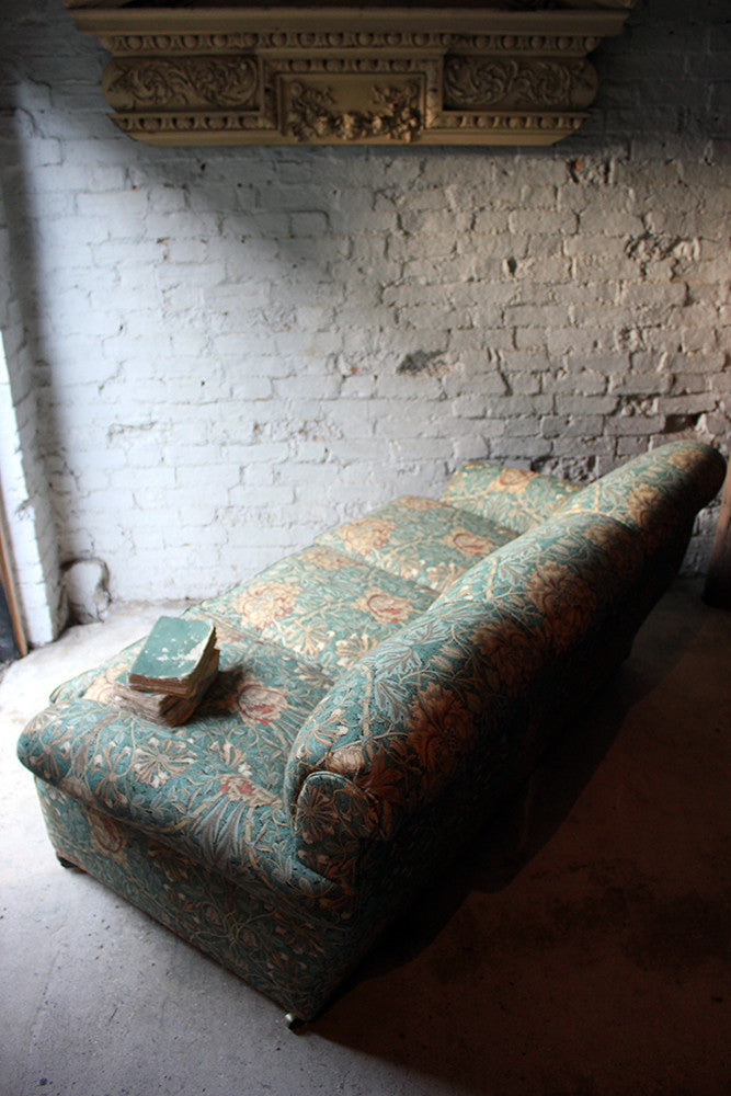 A Beautiful Liberty Fabric Upholstered Edwardian Period Three-Seater Sofa c.1910