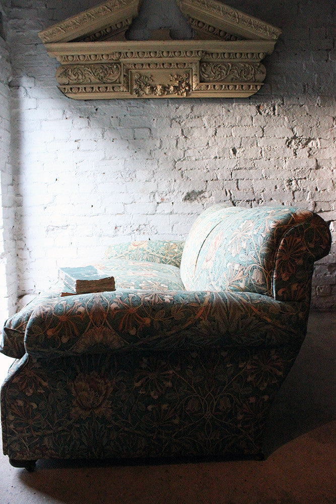 A Beautiful Liberty Fabric Upholstered Edwardian Period Three-Seater Sofa c.1910
