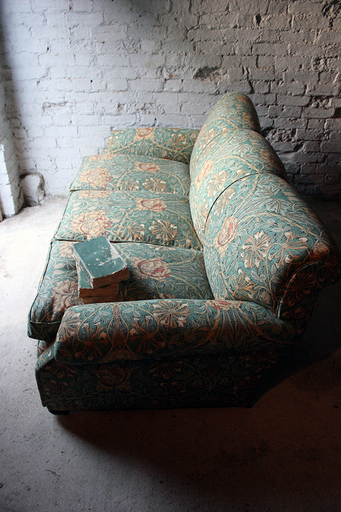 A Beautiful Liberty Fabric Upholstered Edwardian Period Three-Seater Sofa c.1910