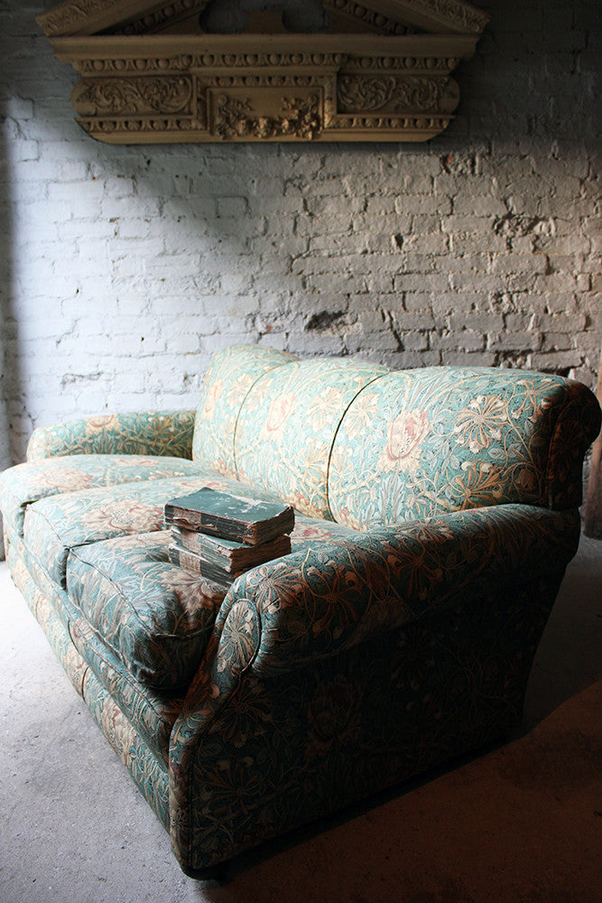 A Beautiful Liberty Fabric Upholstered Edwardian Period Three-Seater Sofa c.1910