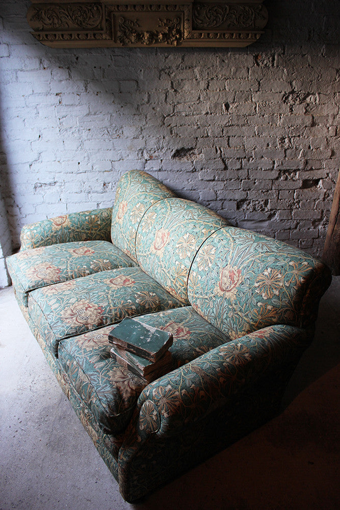 A Beautiful Liberty Fabric Upholstered Edwardian Period Three-Seater Sofa c.1910