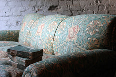 A Beautiful Liberty Fabric Upholstered Edwardian Period Three-Seater Sofa c.1910