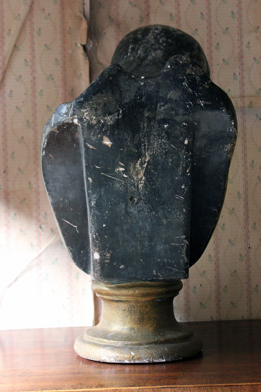 A 19thC Italian Life-Size Painted Plaster Bust of Jesus Christ