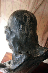 A 19thC Italian Life-Size Painted Plaster Bust of Jesus Christ