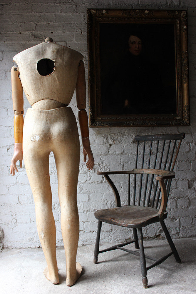 A Good Mid 20thC Life Size Articulated Shop Display Mannequin