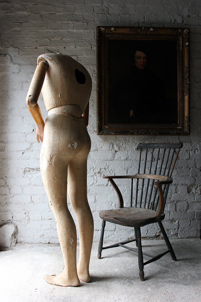A Good Mid 20thC Life Size Articulated Shop Display Mannequin