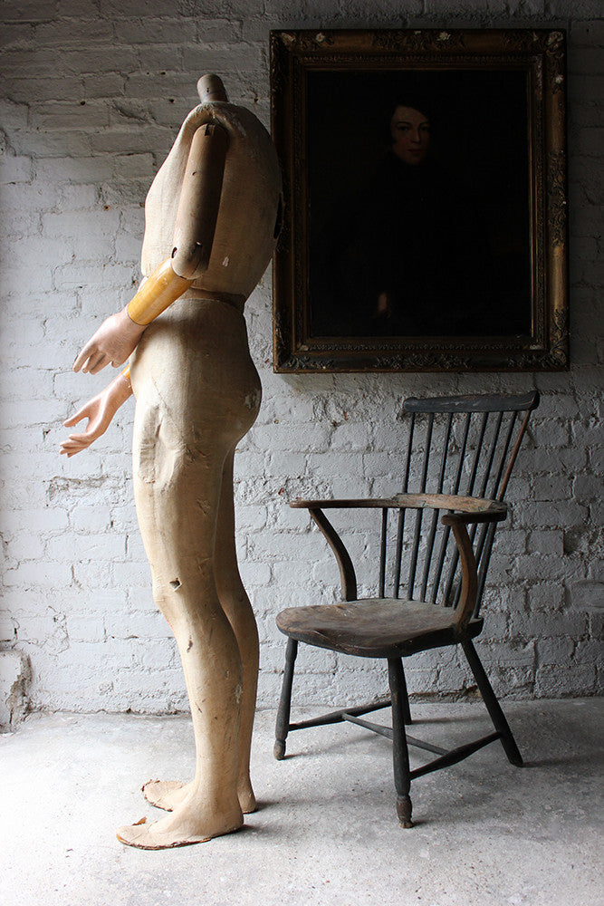 A Good Mid 20thC Life Size Articulated Shop Display Mannequin