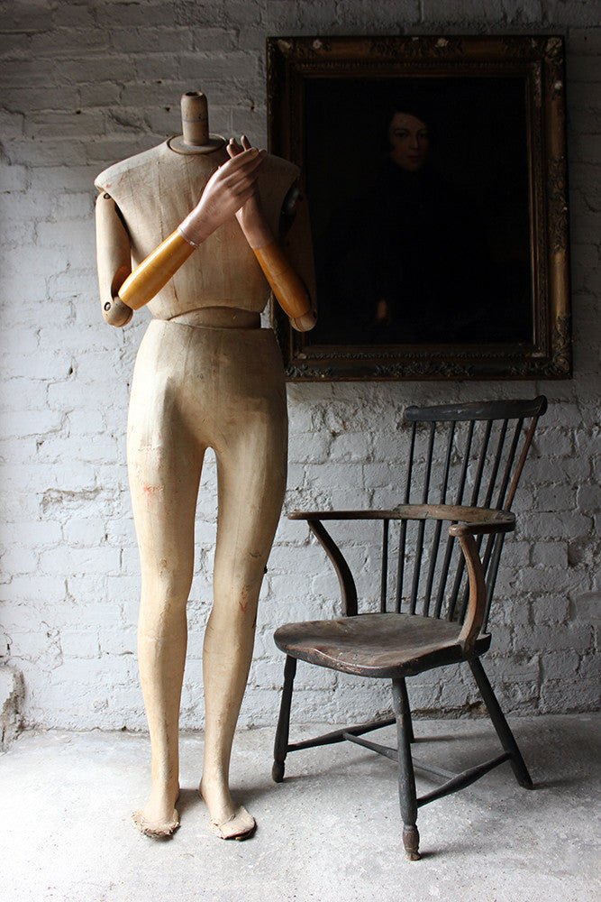 A Good Mid 20thC Life Size Articulated Shop Display Mannequin