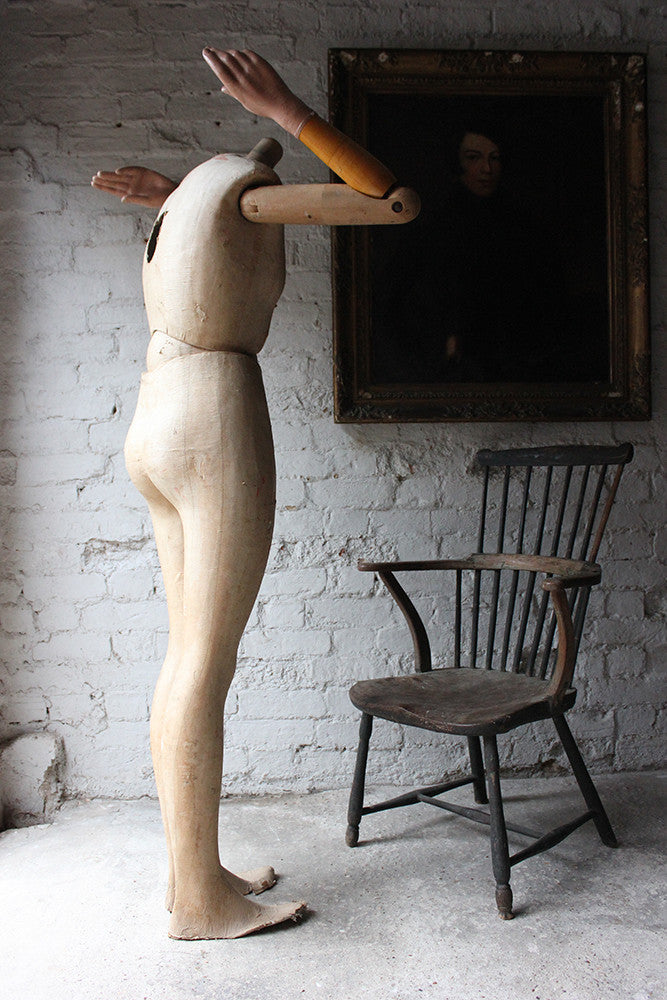 A Good Mid 20thC Life Size Articulated Shop Display Mannequin