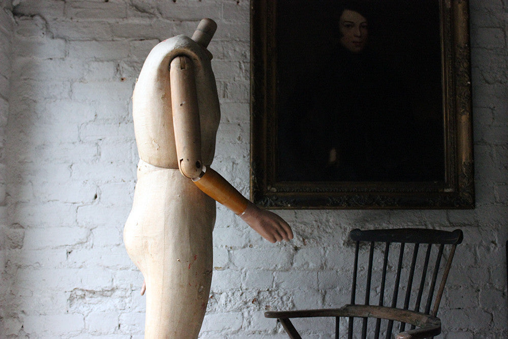 A Good Mid 20thC Life Size Articulated Shop Display Mannequin