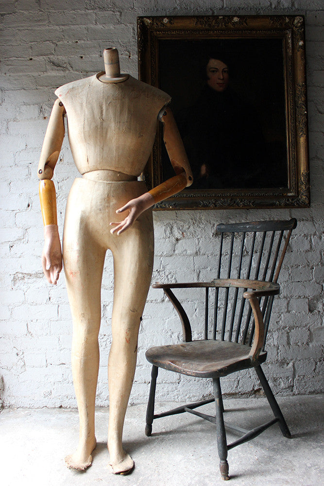 A Good Mid 20thC Life Size Articulated Shop Display Mannequin