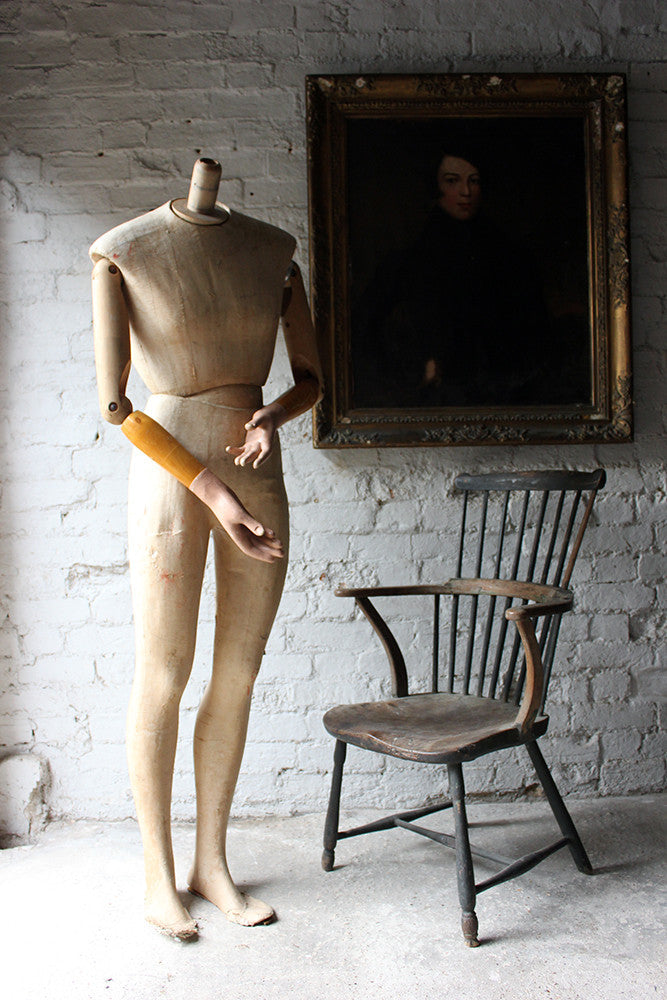 A Good Mid 20thC Life Size Articulated Shop Display Mannequin