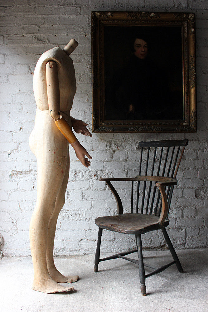A Good Mid 20thC Life Size Articulated Shop Display Mannequin