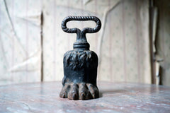 A Good 19thC Lions Paw Cast Iron Doorstop c.1820-40