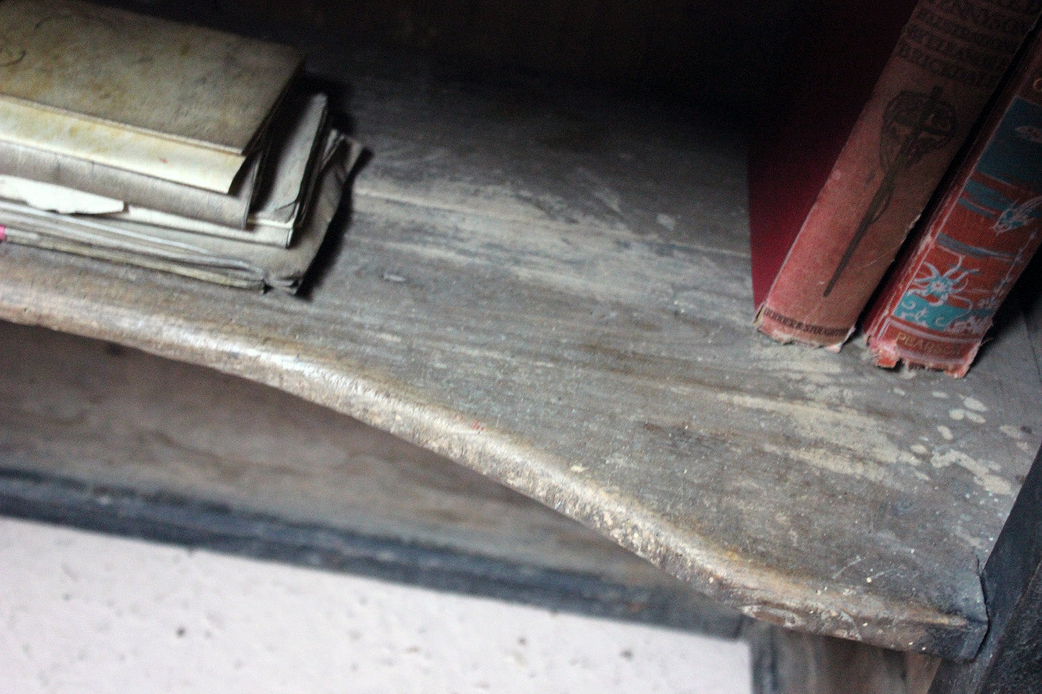 A French Louis-Philippe Period Black Painted Clerk's Desk c.1850