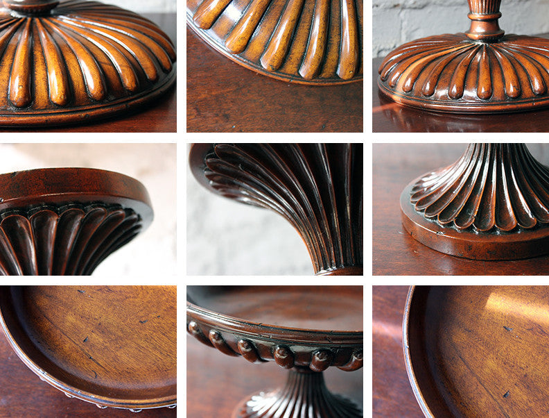 A Good George III Revival Mahogany Turned Tazza c.1910
