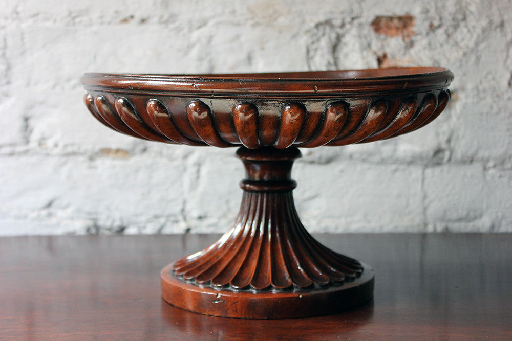 A Good George III Revival Mahogany Turned Tazza c.1910